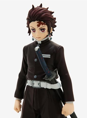 Image of Tanjiro Demon Slayer Action Figure Black Anime Collectible 16cm PVC Model with Stand | Anime Action Figure for Home Decor, Office Desk & Gifting (Tanjiro Black)
