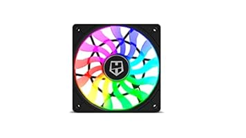 Nox Hummer Slim Fan-NXHUMMERSLIMFAN- 120mm PWM-Lüfter, ARGB, 13 durchsichtige Flügel, superschlankes, leises Design, hydraulische Lager, Gummiecken