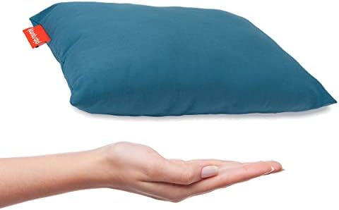 Urban Infant Pipsqueak Small Pillow - Mini 11x7 - Tiny Pillow for Travel, Dogs, Kids and Chairs - Blue