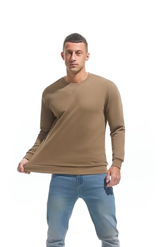 VEIISAR Herren dünnes Sweatshirt mit Rundhalsausschnitt – Bild 4