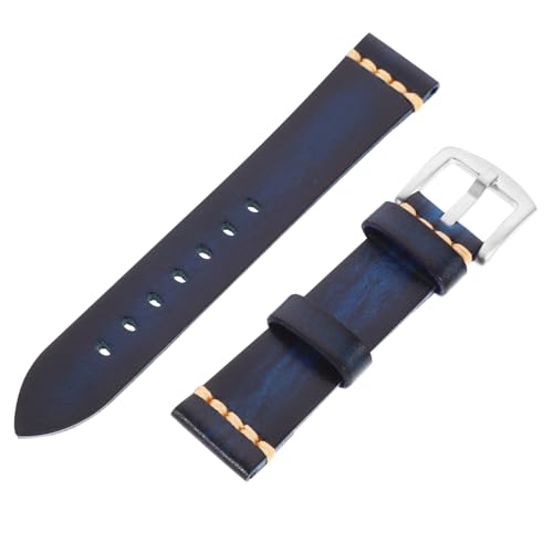 PartyKindom Cowhide Watch Strap Comfortable Genuine Leather Band Fit for Garmin Watch