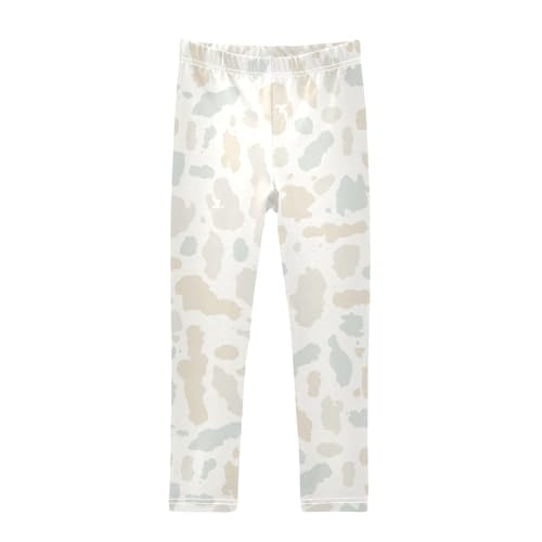 Blue Grey Texture Girls Leggings,Workout Leggings for Girls Toddler Athletic Leggings Size for 3-10T