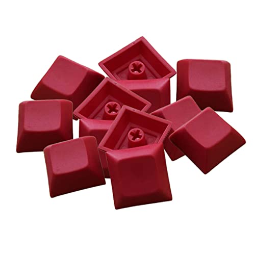 Image of 12Pcs PBT DSA Keycaps Blank for MX Switches Mechanical Keyboard Red Keyboards, Mice & Pointers | Keyboards & Keypads