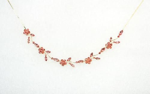 Image of Faship Gorgeous Rhinestone Crystal Floral Necklace Earrings Set