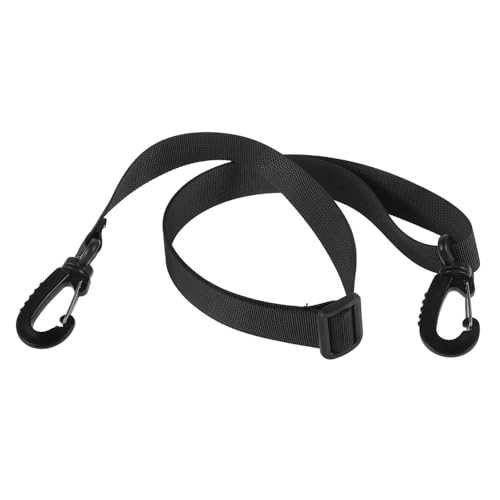 MOTHNUR Correa Ajustable de 2.5 Cm para Botas de Esquí y Snowboard, Correa de Nylon Resistente Negra para Transporte Manual Hombro, Compatible Patines y Equipos de Deportes de Invierno