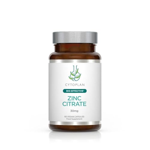 Image of Cytoplan Zinc Citrate (30mg Zinc) Capsules 60 – Supports Cognitive Health – Boosts Energy Metabolism – Immune System Support