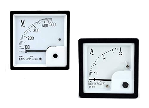 QBM Analog Ampere Meter (0-30A) Analog Voltmeter (0-500v) AC 72mm Size (Pack of 1) (B0BG1XX4F9) Amazon Price History, Amazon Price Tracker