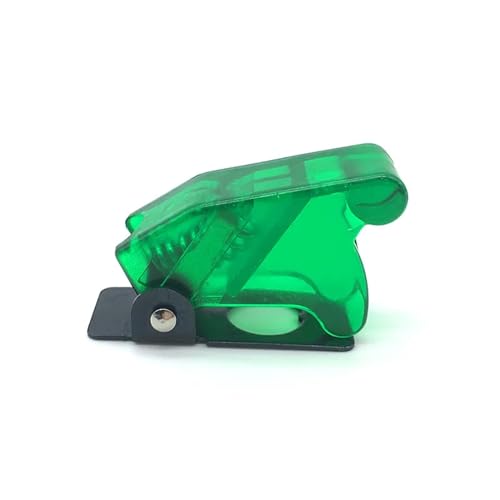 Interrupteur à bascule 12mm protégé de l'eau et de la poussière avec ce capuchon vert x5