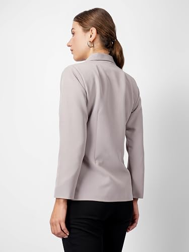 Image of modny Women's Formal Cotton Blazer | Single-Breasted, Button Closure, Long Sleeves Blazer for Girls | Professional Outfit for Office & Meetings