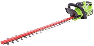 Greenworks HT40B210 24-Inch 40V Cordless Hedge Trimmer, 2Ah, 2.0Ah Battery and Charger Included
