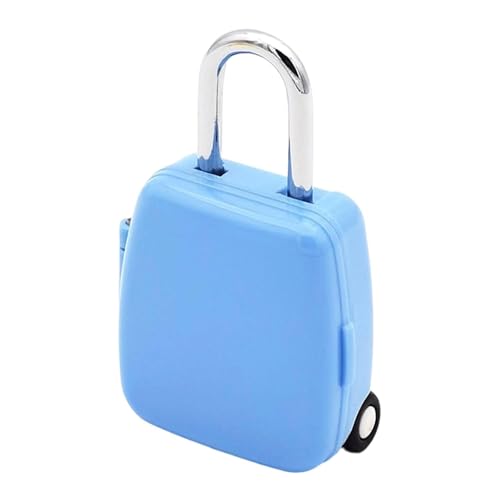 QUIRA Cute Suitcase Design Combination Lock, 3-Digit Security Padlock for Mailbox, Gate, Storage Cabinet, Multi-Colour