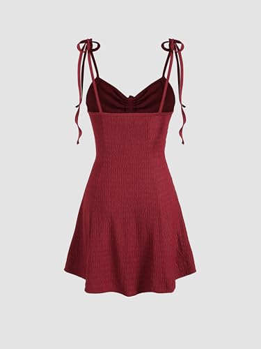 CIDER Women Summer Mini Dresses Cute Short Sundress Casual Tie Strap Sleeveless Dress4