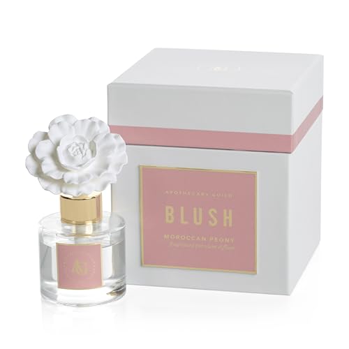 Zodax Blush Porcelain Oil Diffuser, 1.69 oz - Moroccan Peony