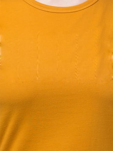 Image of Women's 100% Cotton Plain Regular Fit Round Neck Half Sleeve Tshirt (Solid)
