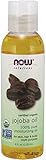 Now Solutions, Organic Jojoba Oil, Moisturizing Multi-Purpose Oil for Face, Hair and Body, 4 Fl Oz