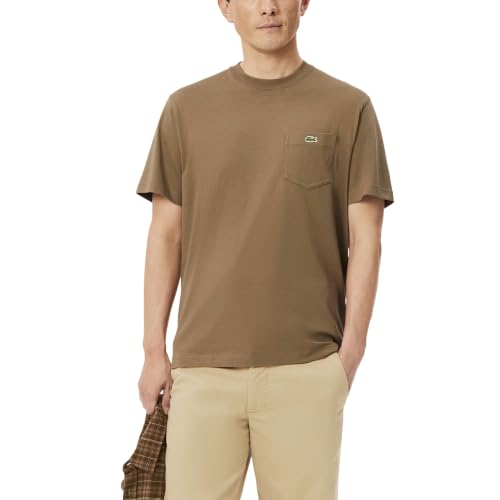 Image of Lacoste Men's Cotton T-shirt with Breast Pocket