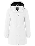 wantdo Women's Waterproof Puffer Jackets Recycled Winter Coat (Ivory Medium)