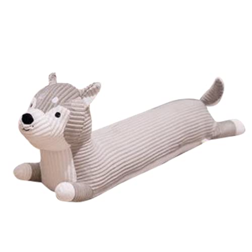 Mislaxy 110 cm Coussin Long Plush Pillow Convient aux Grossesse Oreiller de Taille et Cou (Huskies) Cover