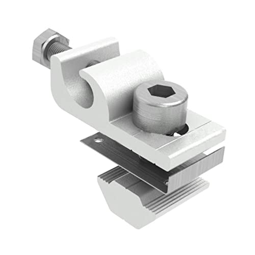 TEBI Solarpanel Photovoltaik Kupplung Erdung Boden Lug Kabel Erdung für blankes Drahtrohr Bodenösen für Solarpanel Solar-Bodenclip Solarpanel-Befestigungen Cover