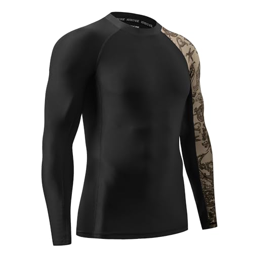 HUGE SPORTS mens Athletic Rash Guard Shirt (pack of 1)