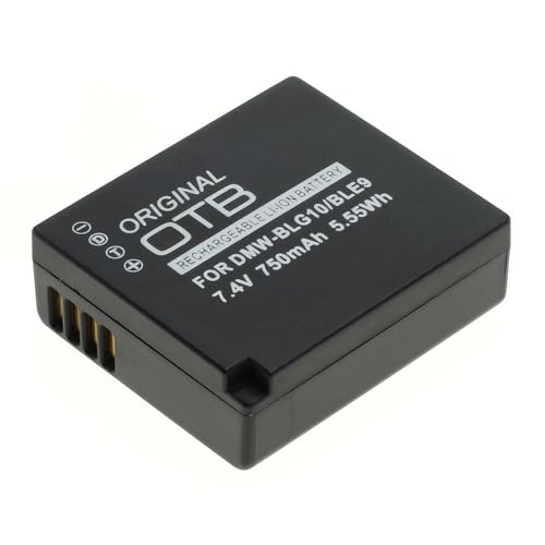 Batería DMW-BLG10 soluciona apagados en Panasonic Lumix G110 recambio con paño