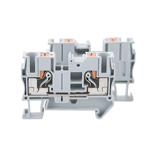 Conectores PT-6 de carril Din azul de 10 uds con resorte de empuje para conductor de cable 4