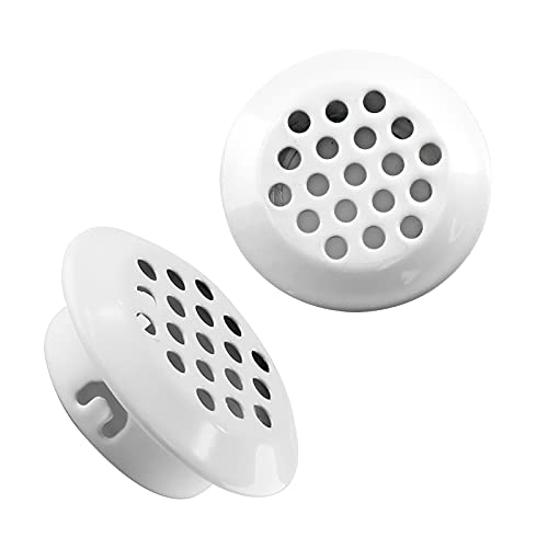 Ldexin 20Pcs Air Vents, 1" (25Mm) Circular Soffit Vent, Stainless Steel Round Mesh Hole Louver Vent For Kitchen, Bathroom, Cabinet, Wardrobe And Shoe Cabinet, White #TOP5