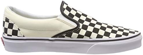 Vans Unisex Adult Classic Slip-on Checkerboard Trainers, White (Black And White Checker/White), 12 US | Image 5
