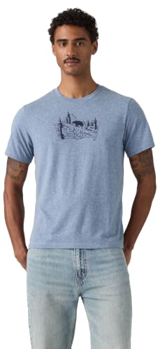 Levi's Graphic Crewneck Tee Mountain Bw 1 Moonl – Ansicht 2