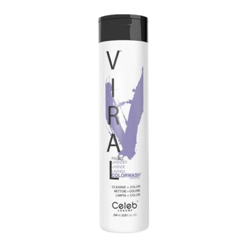 Celeb Luxury Viral Colorwash, Professional Semi-Permanent Hair Color Depositing Shampoo, Pastel Lavender, 8.25 Fl Oz (Pack of 1) image 2