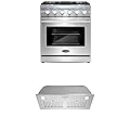 Cosmo 2-Piece Kitchen Package, 30" Gas Range & Insert Range Hood