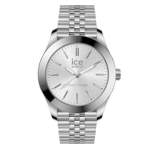 ICE-WATCH - Ice Steel Silver - Montre Argent pour Homme avec Bracelet en Metal - 023797 (Medium)