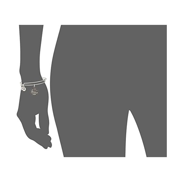 Alex-and-ANI Alex and Ani Soul Sister A18EBSSRS Expandable Bangle Bracelet for Women, Friendship Inscription Charm