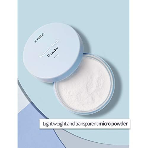 Miniatura 7 de ETUDE Polvo de remojo Sebum 0.18 oz (23AD)  Polvo de maquillaje para rostro graso con control de sebo, efecto suave en la piel y acabado mate