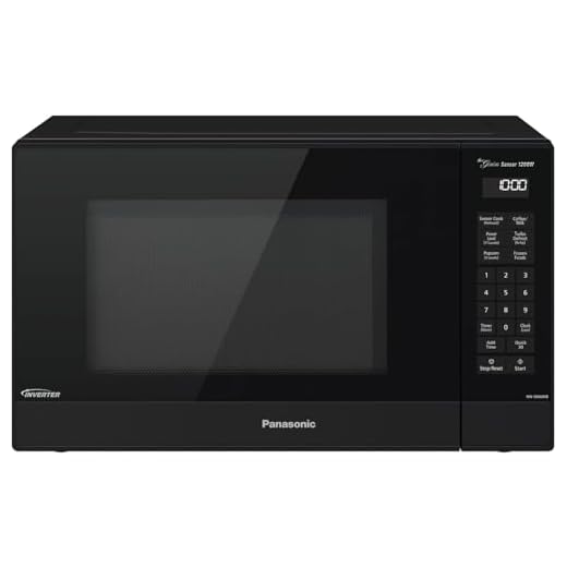 Panasonic NN-SN66KB Intelligent Genius Sensor 1.2 Cubic Foot 1200 Watt Countertop Microwave Oven w/ Inverter Technology, Black (Renewed)