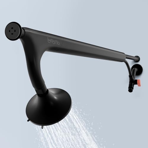BOONA Tandem Shower as seen on Shark Tank | Dual Shower Head for Couples (Midnight Black One Showerhead)