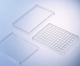 656170 Microplate Lid with Condensation Rings for 96 Well Plate, Standard Height, Polystyrene, Clear Pack of 100