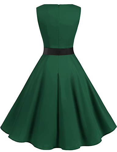 Image of Gardenwed Women's Vintage Dress Sleeveless Cocktail 1950s Dresses Retro Tea Party Swing
