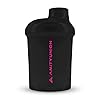 Small Protein Shaker 400 ml Black Purple Deluxe – ORIGINAL AMITYUNION – Lekvrije proteïneshaker voor proteïnedranken…