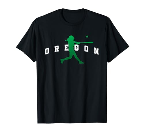 Oregon Softball Green Team Player T-Shirt