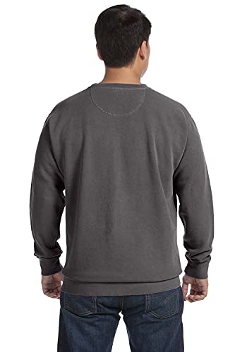 Comfort Colors Men's Crewneck Sweatshirt, Style 1566, Charcoal, Large3