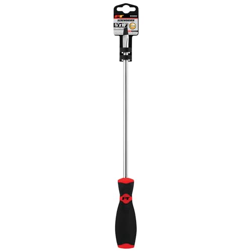 Image of Performance Tool W30993 Black & Red Slotted Screwdriver, 3 /8 inch x 10