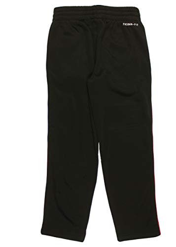 Jordan Little Boys' Air Jumpman Therma-Fit Sweatpants (4, Black/Red Pin Stripe)2