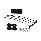 EIOLWJIEO Elektrischer Kühlerlüfter Montagesatz aus robustem PP für einfache Montage. Der Montagesatz besteht aus PP und verfügt über einen schlanken, durchsteckbaren Kühlerlüfter.