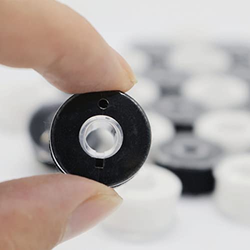 Yeqin 144Pcs (72White + 72Black) Prewound Bobbins Thread, 40S/2 Spun Polyester Thread, Bobbin - Size A (Sa156) For Embroidery And Sewing Machine Polyester Thread Sewing Thread #TOP3