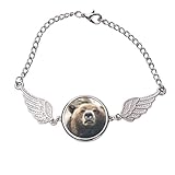 Caractéristiques : le bracelet aile d'ange a gagné en popularité pour sa belle signification symbolique d'amour, de spiritualité et de protection. Portez ce bracelet comme un rappel de quelqu'un que vous aimez est votre ange gardien, ou offrez ce beau bracelet à un ami spécial ou à un parent montre que vous prendrez toujours soin d'eux.
