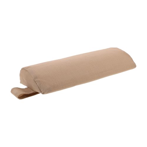 BETOOKY Cojín Reposacabezas Acolchado Beige para Tumbona Soporte Cervical Ajustable y Funda Extraíble, Adecuado para Uso en Playa y Jardín