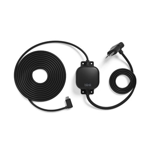 Witterungsbeständiges Netzteil von Blink (4 m) für die Blink Mini 2 (schwarz)