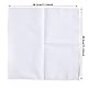 BUYGOO 25PCS Taschentücher Baumwolle Stofftaschentücher 28 x 28cm Taschentücher Stoff taschentuch stofftaschentücher herren taschentuch Damen Herren in weiß Kleine Einstecktücher für Frauen und Männer