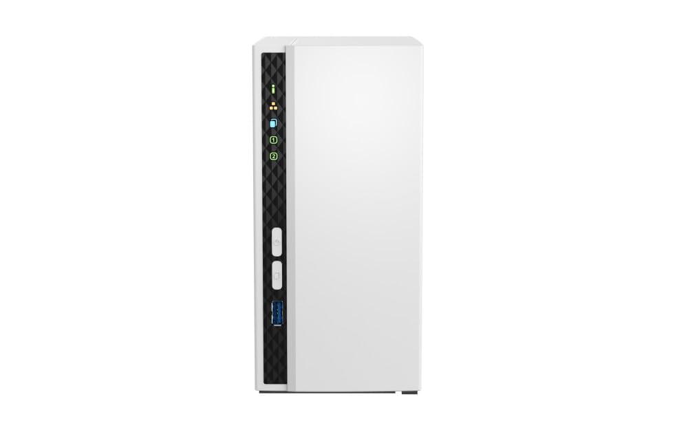 Qnap TS-233 ARM 4 core Cortex-A55 2,0 GHz, 2 GB onboard (non espandibile), pacchetto da 4 TB con 2 dischi rigidi da 2 TB